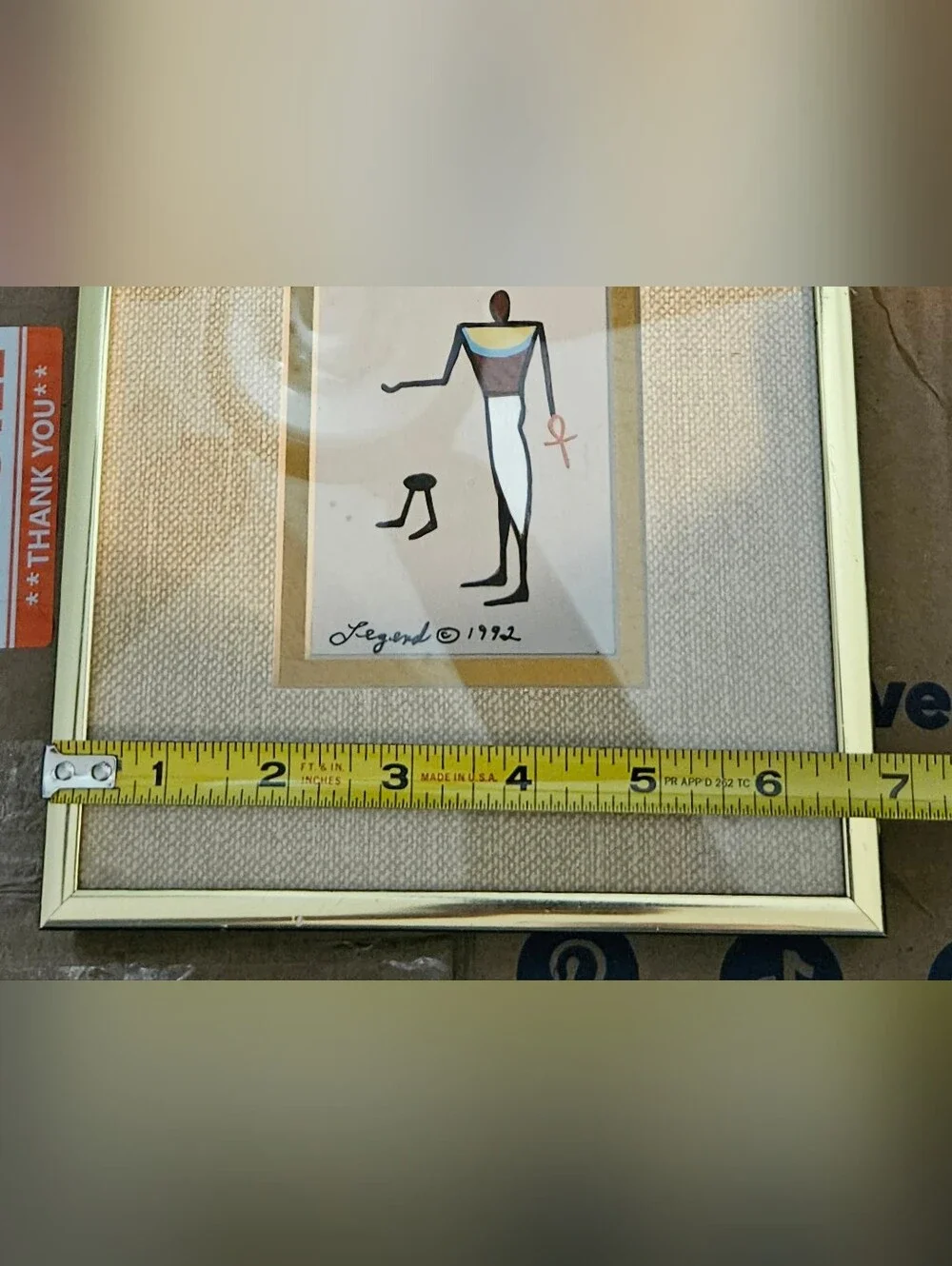 Molly Legend Hand-Painted Egyptian Hieroglyph - 1992